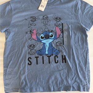 Disney Stitch Blue Graphic Women's Tee